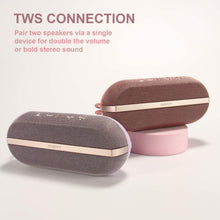 Load image into Gallery viewer, INSMY Portable Bluetooth Speakers, 20W Wireless Speaker Loud Stereo Sound Rich Bass, IPX7 Waterproof Floating, True Wireless Stereo Mode, 24 Hours Playtime, Bluetooth 5.0, Built-in Mic for Outdoors Camping (Pink)