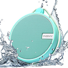 Load image into Gallery viewer, INSMY IPX7 Waterproof Shower Bluetooth Speaker, Portable Wireless Outdoor Speaker with HD Sound, Support TF Card, Suction Cup for Home, Pool, Beach, Boating, Hiking 12H Playtime (Mint)
