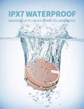 Load image into Gallery viewer, INSMY Portable IPX7 Waterproof Bluetooth Speaker, Wireless Outdoor Speaker Shower Speaker, with HD Sound, Support TF Card, Suction Cup, 12H Playtime, for Kayaking, Boating, Hiking (Cashmere Pink)
