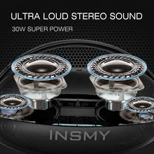 Load image into Gallery viewer, INSMY Bluetooth Speaker, Portable Waterproof Wireless Speaker,30W Deep Bass Loud Sound Large Boombox, Stereo Pair, Bluetooth 5.0 Playtime 40H Rechargable Power Bank for Party Dancing Outdoor
