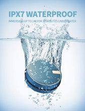 Load image into Gallery viewer, INSMY Portable IPX7 Waterproof Bluetooth Speaker, Wireless Outdoor Speaker Shower Speaker, with HD Sound, Support TF Card, Suction Cup, 12H Playtime, for Kayaking, Boating, Hiking (Navy)
