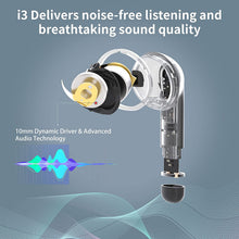 Load image into Gallery viewer, Wireless Earbuds Hybrid Active Noise Cancelling, INSMY Bluetooth in-Ear Headphones 6 Mics Call Noise Reduction 36Hrs Playtime Stereo Immersive Sound Premium Bass Earphones for Sports/Business (Black)
