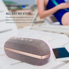 Load image into Gallery viewer, INSMY Portable Bluetooth Speakers, 20W Wireless Speaker Loud Stereo Sound Rich Bass, IPX7 Waterproof Floating, True Wireless Stereo Mode, 24 Hours Playtime, Bluetooth 5.0, Built-in Mic for Outdoors Camping (Purple)
