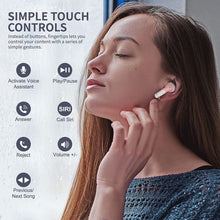 Load image into Gallery viewer, Wireless Earbuds Hybrid Active Noise Cancelling, INSMY Bluetooth in-Ear Headphones 6 Mics Call Noise Reduction 36Hrs Playtime Stereo Immersive Sound Premium Bass Earphones for Sports/Business (Nude)
