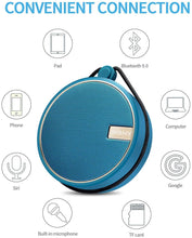 Load image into Gallery viewer, INSMY Portable IPX7 Waterproof Bluetooth Speaker, Wireless Outdoor Speaker Shower Speaker, with HD Sound, Support TF Card, Suction Cup, 12H Playtime, for Kayaking, Boating, Hiking (Navy)
